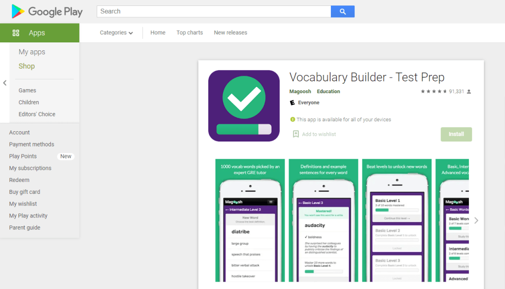 Best Vocabulary Apps - Vocabulary Builder