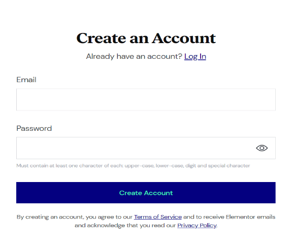 Create An account