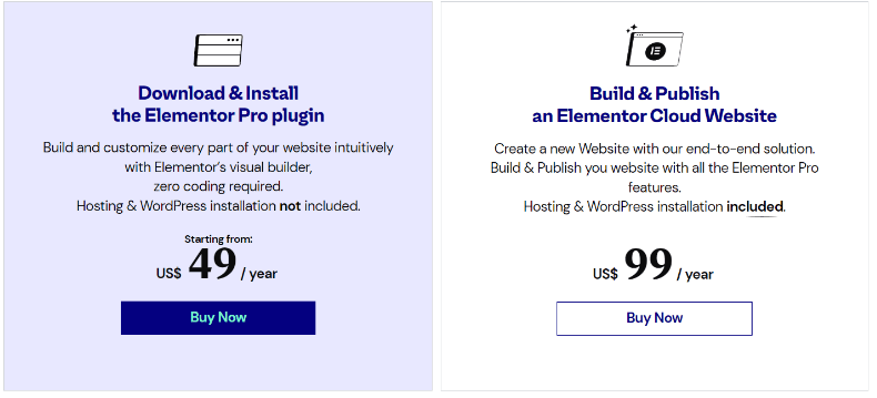 Elementor Pro - Plan Elementor Pro - Plan