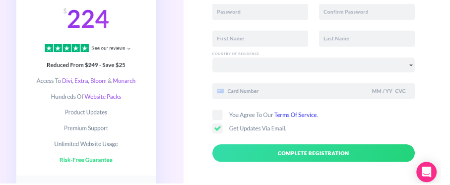 Divi Discount Code- Payment review