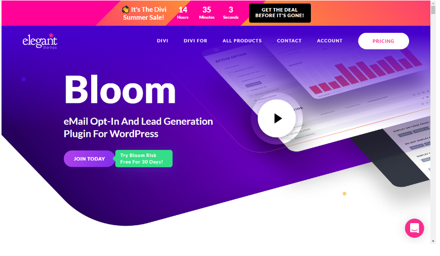 Bloom Email Opt-In Plugin - Elegant Themes Review