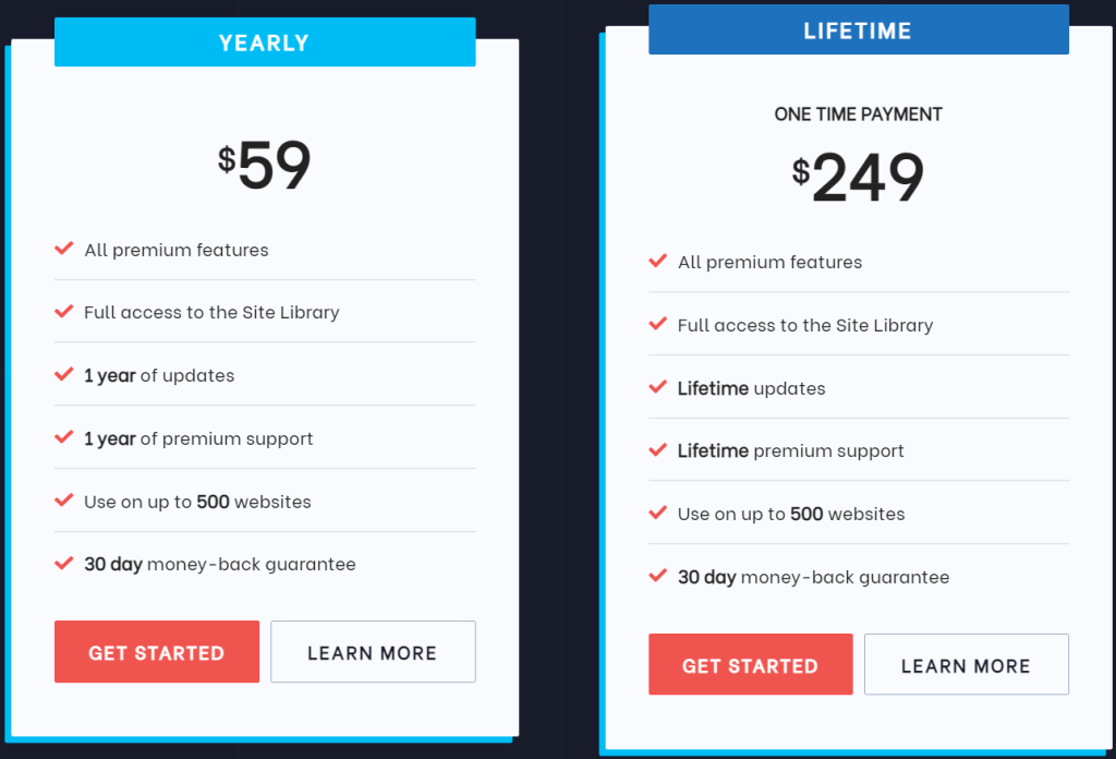 GeneratePress Pricing Plan