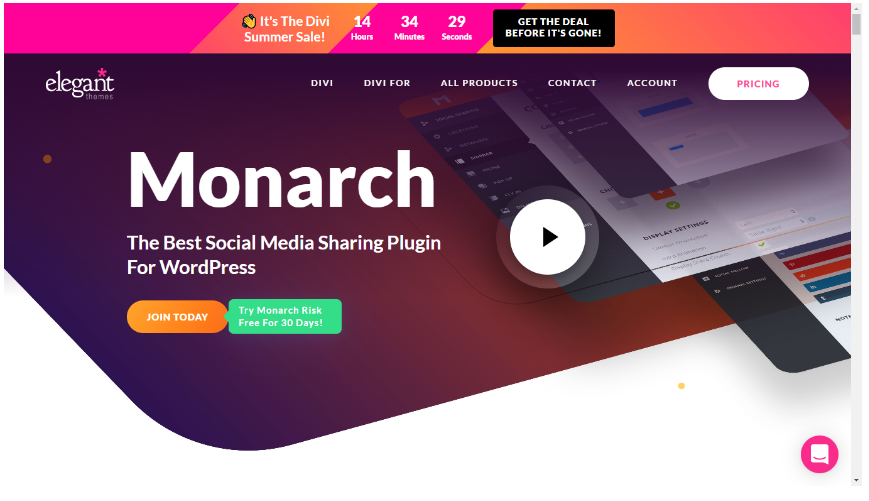 Monarch Social Sharing Plugin - Elegant Themes Review