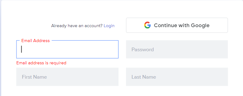 Create Account