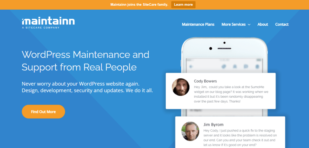 Maintainn Official - WordPress Maintenance Services