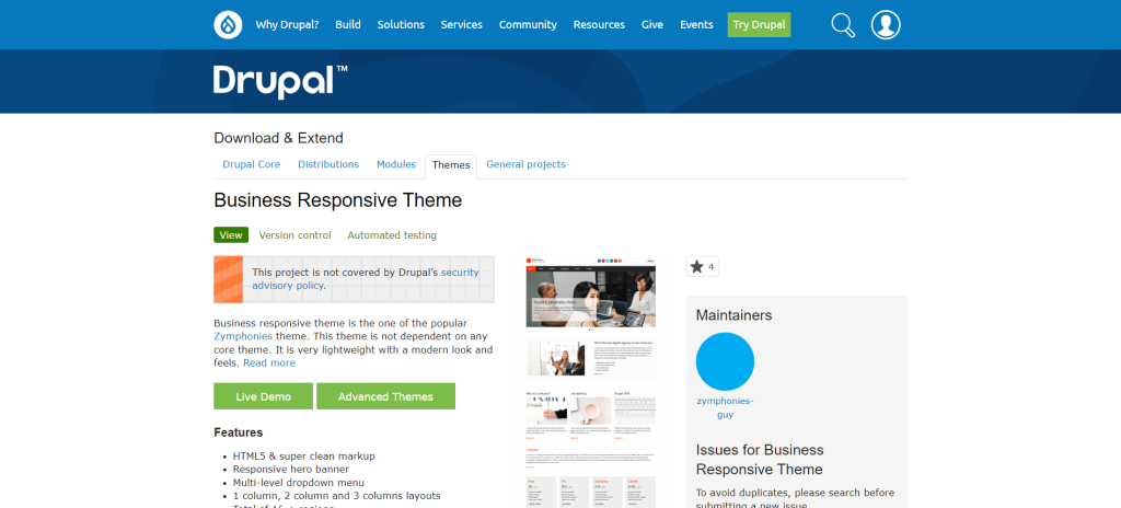 Business Responsive Theme