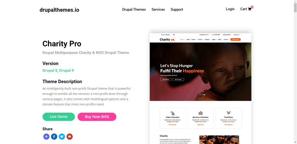 Charity - Free Drupal Themes