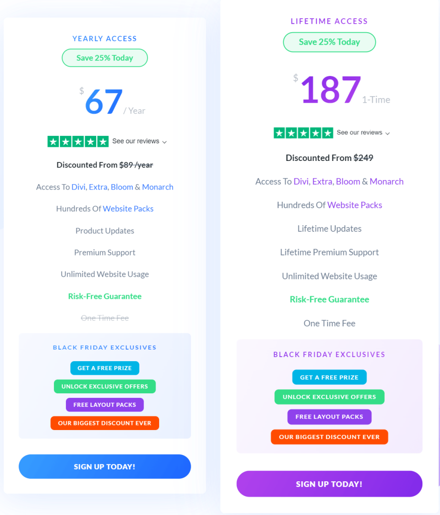 Divi Pricing Plan Divi Pricing Plan