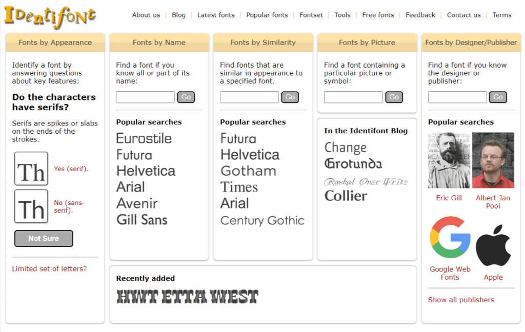 How to identify fonts used on a Blog or a web page? - SeoWebJournal