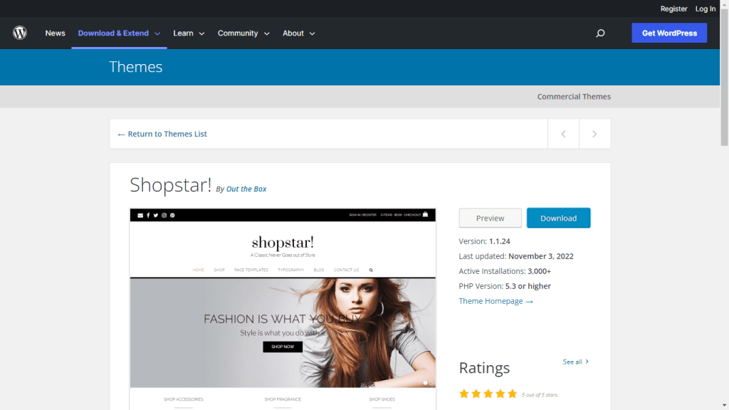 Shopstar - Free WooCommerce Themes