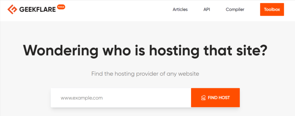 GeekFlare Overview - How To Find Out Who Hosts A Website