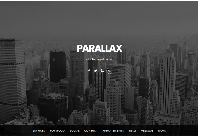  One-Page WordPress Themes-Parallax
