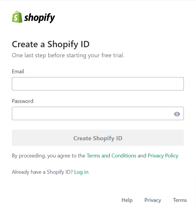 Create Account