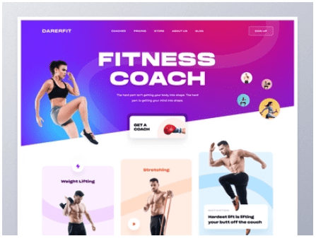 Fitness or Workout Website