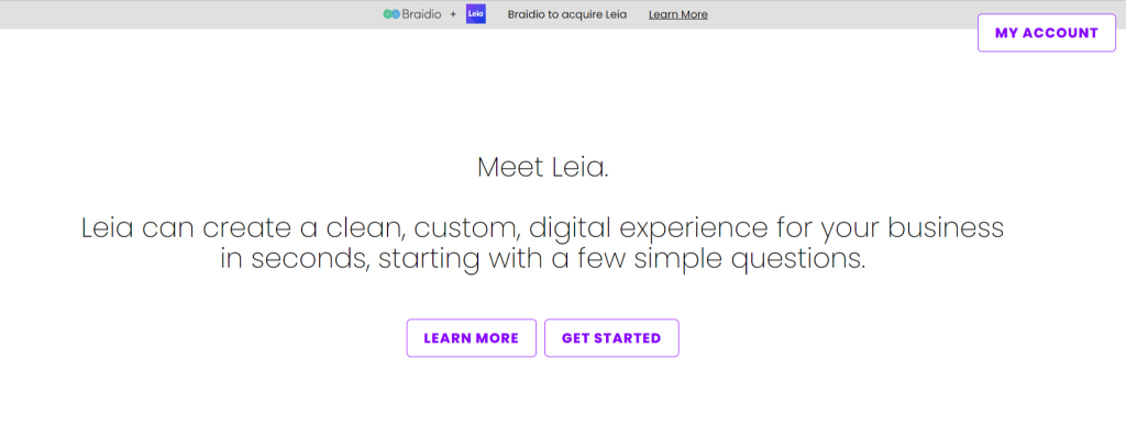 Leia Overview - AI Website Builders