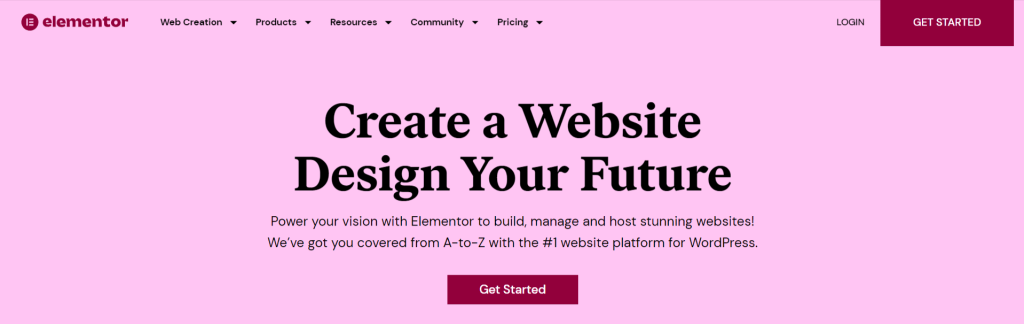 Elementor Home Page