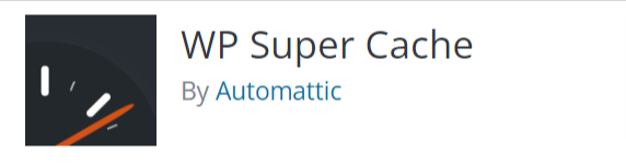 WP Super Cache Plugin