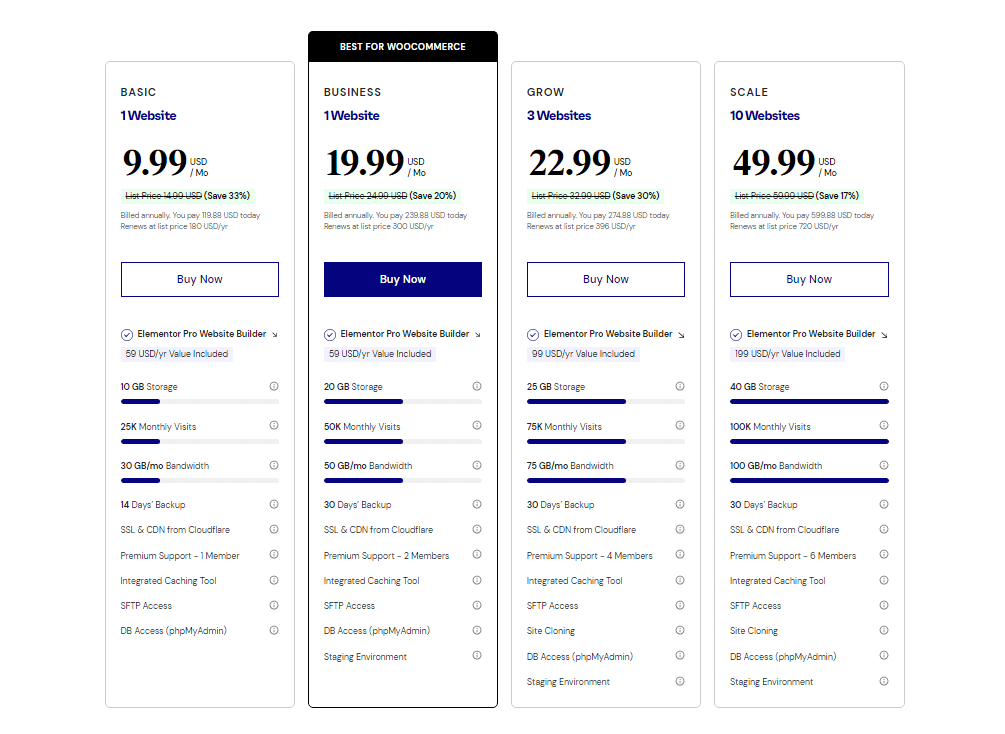 Elementor Hosting Plan